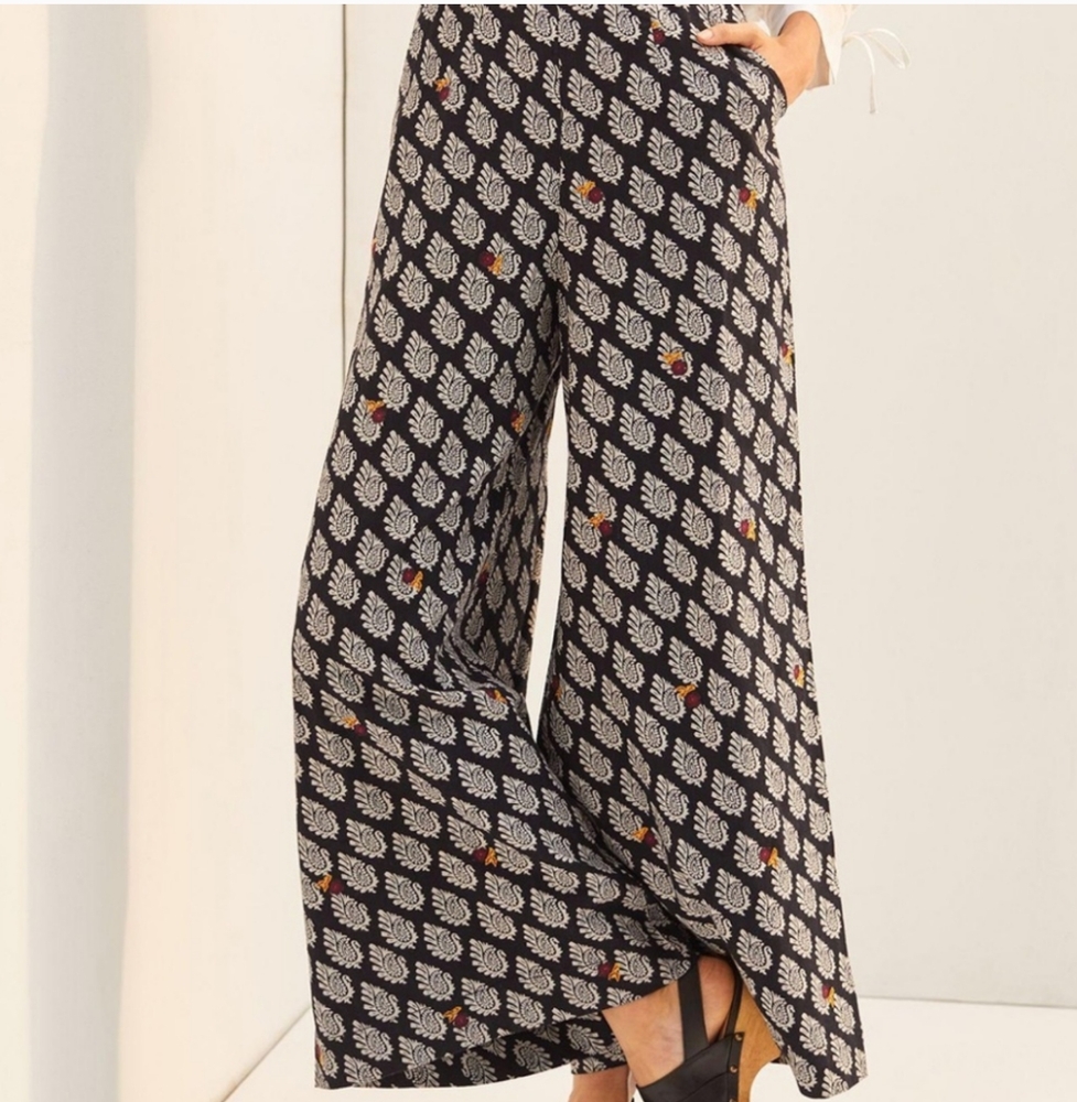 Anthropologie Embroidered Wide Leg Jumpsuit - Picture 3 of 16